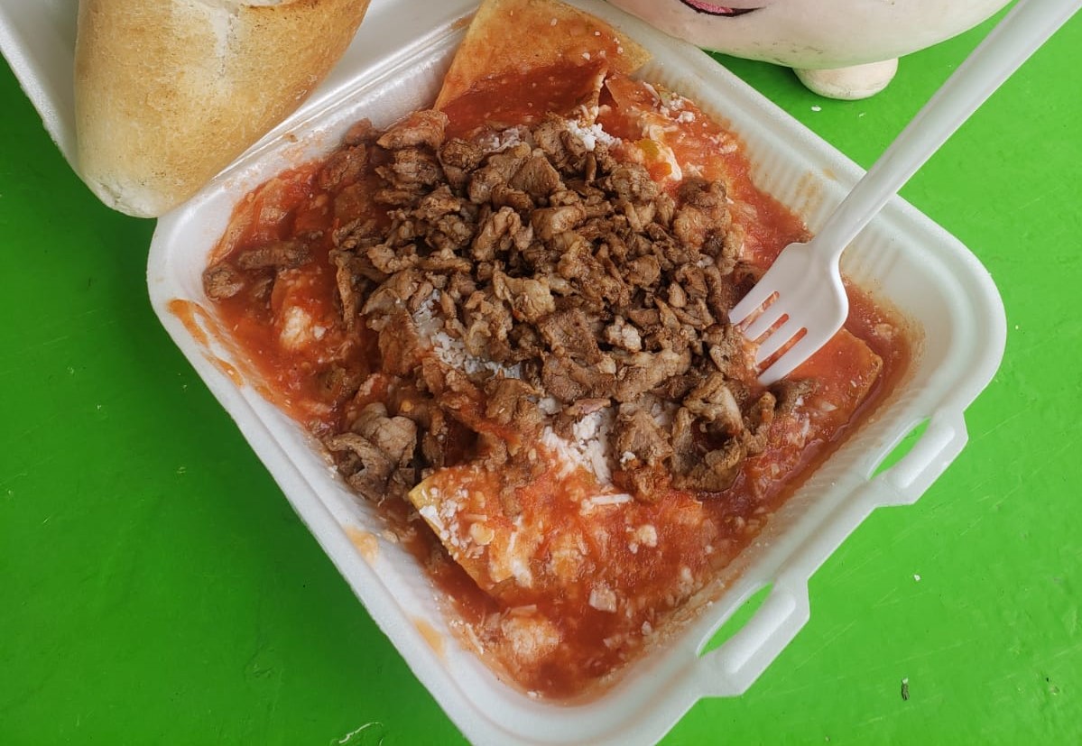 Chilaquiles con Carne