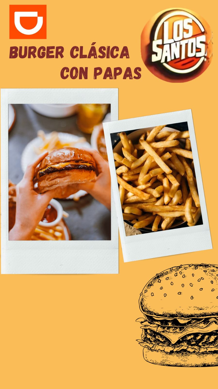 Combo Burger Clásica con Papas