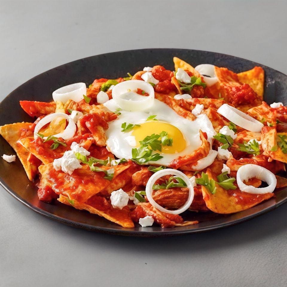 Chilaquiles Sencillos Rojos