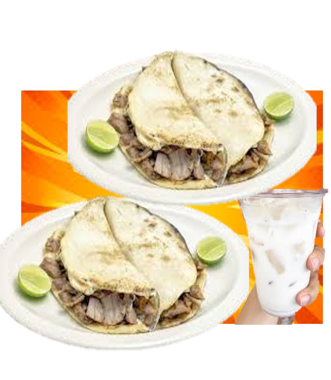 Combo Gavacho: 2 Gringas + Agua Sabor