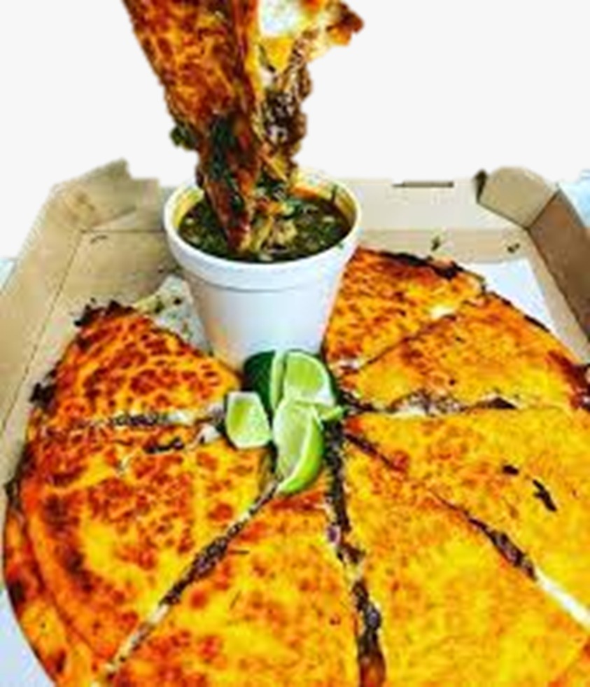 Pizza Birria Individual y Consomé 🎁