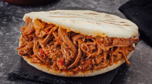Arepa con Carne