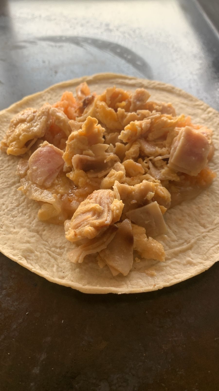 Taco de Huevo con Jamon