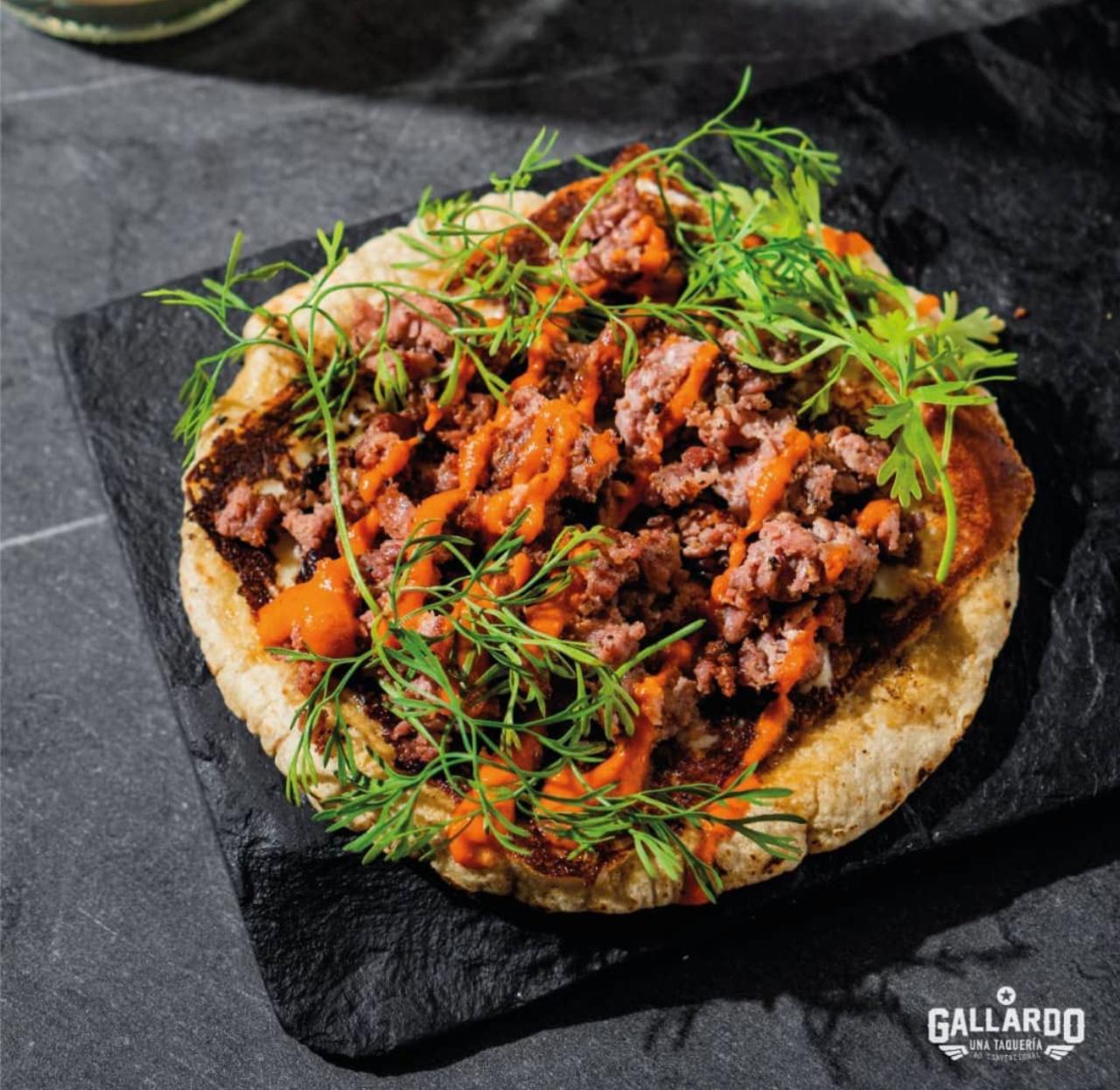 Taco Costra de Chorizo