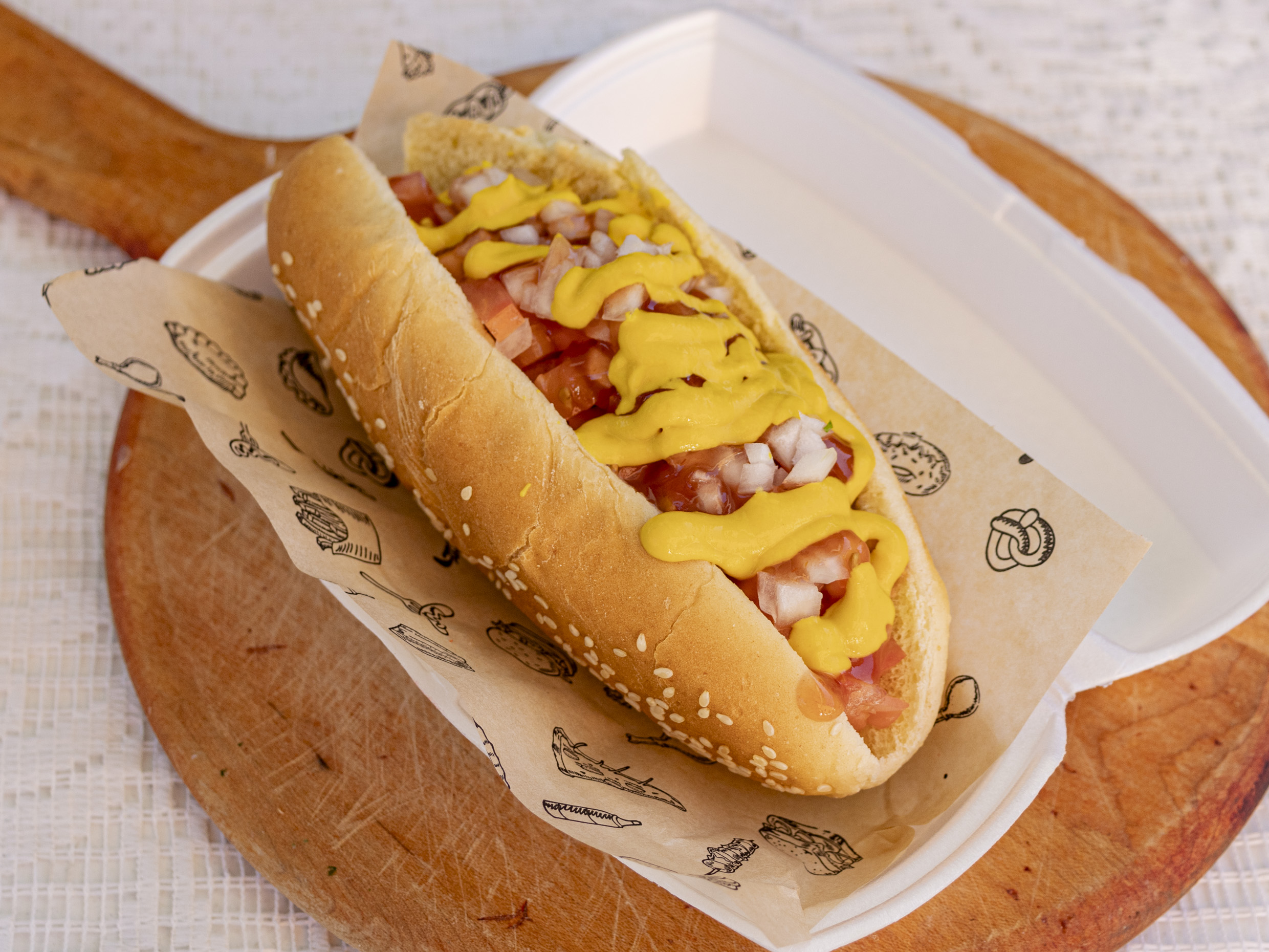 Combo hot dog sencillo.