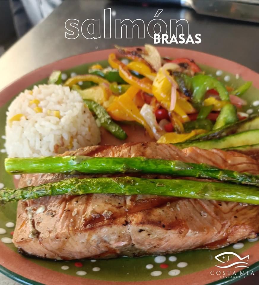 Salmón a las Brasas
