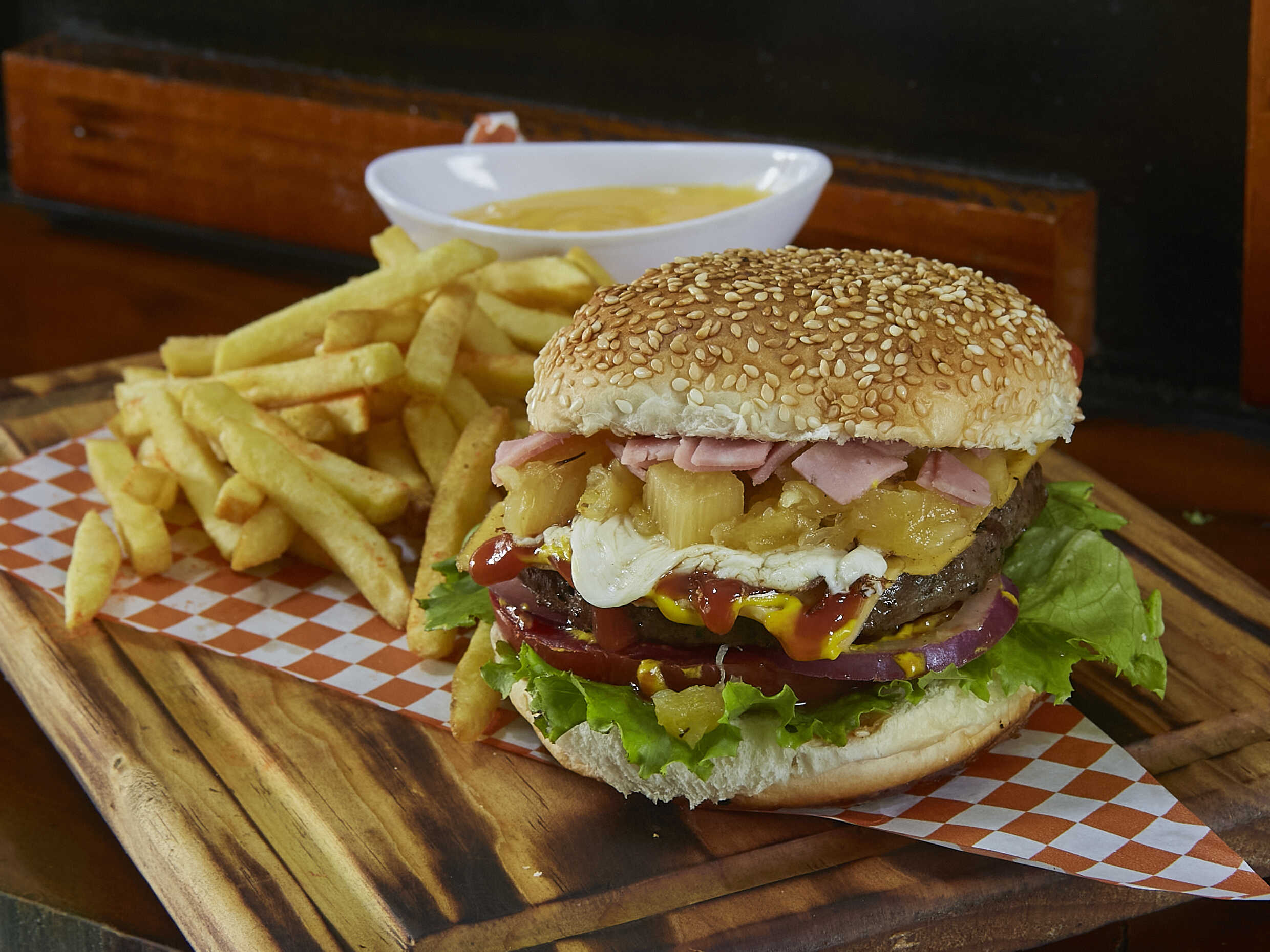 Hamburguesa Hawaiana
