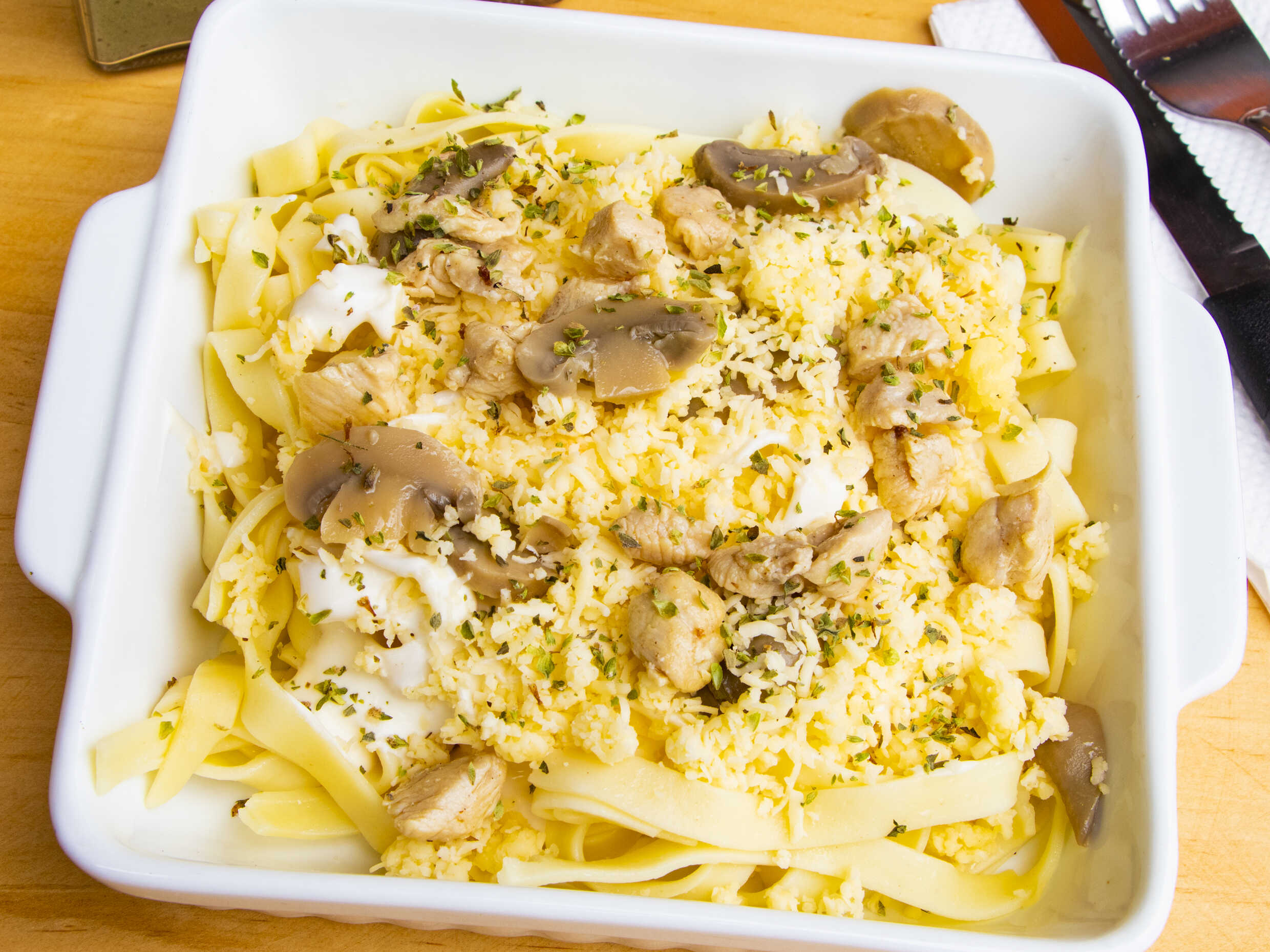 Fetuccini a la Bolognesa
