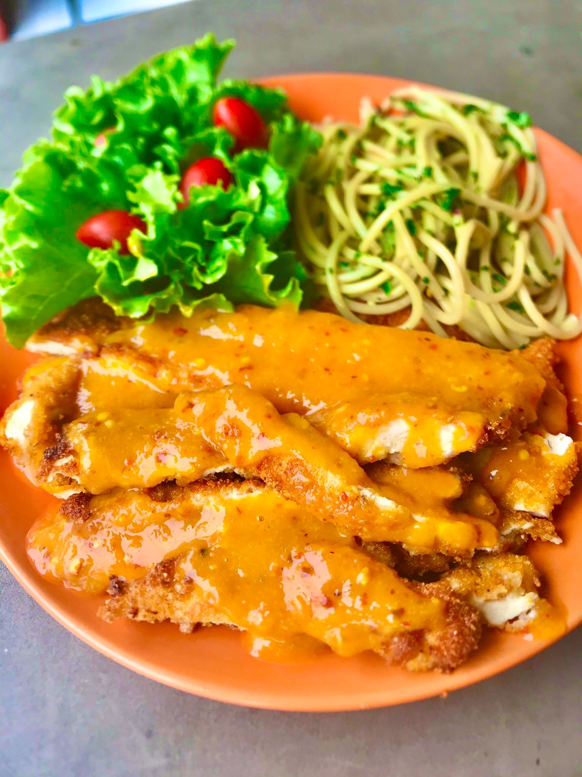 Crujientes Tiras de Pollo Mango Habanero!!😍💑