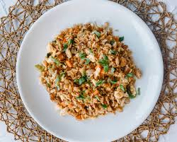 Medio de Arroz Frito con Cerdo