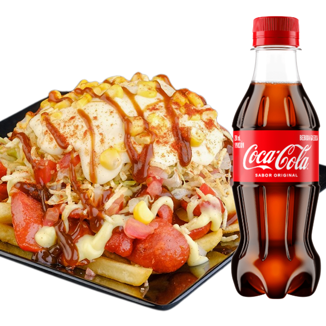 CHORIPAPA ESPECIAL + GASEOSA 250 ML