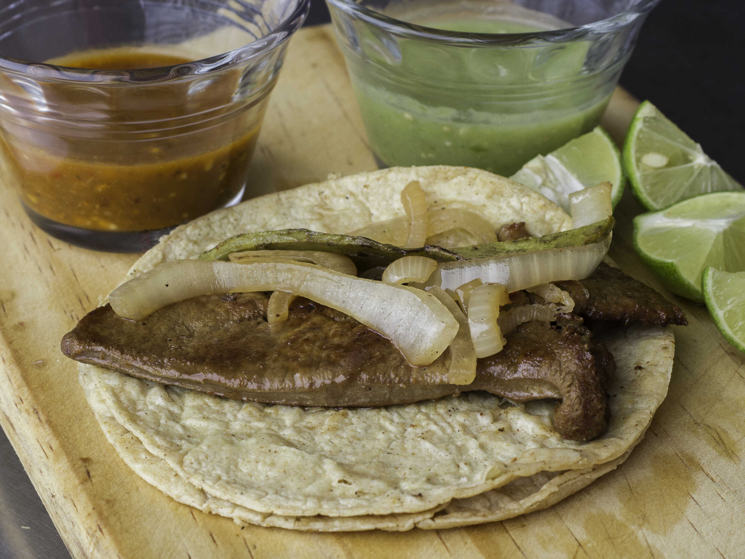 Taco de Hígado de Res