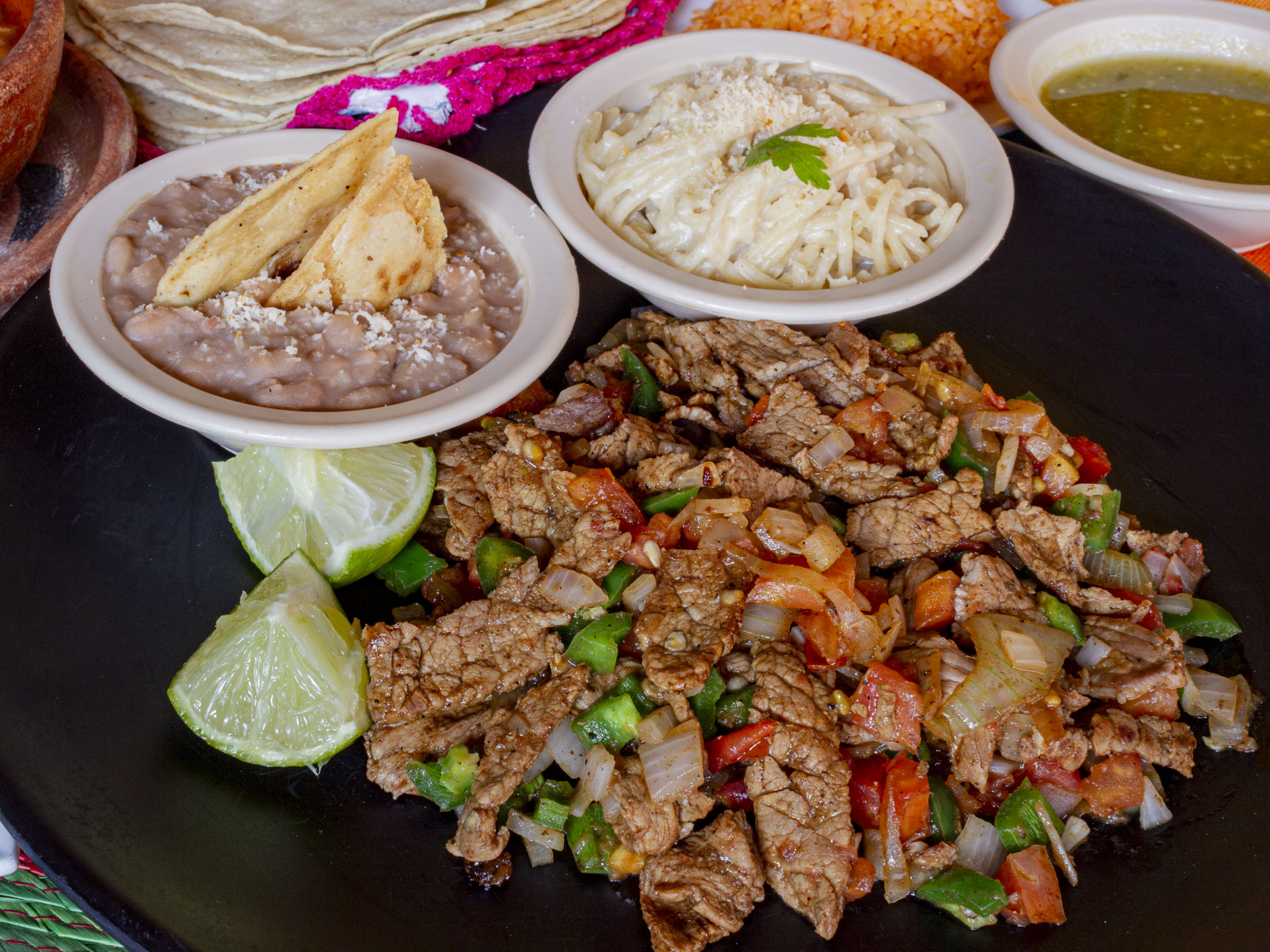 Bistec de res a la mexicana