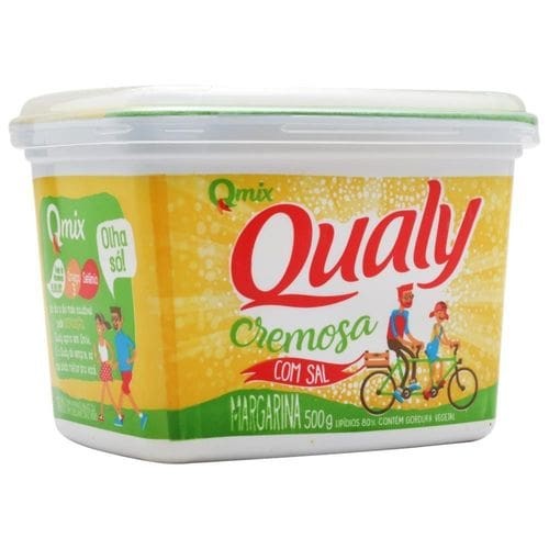 Margarina cremosa com sal qualy pote 500g.