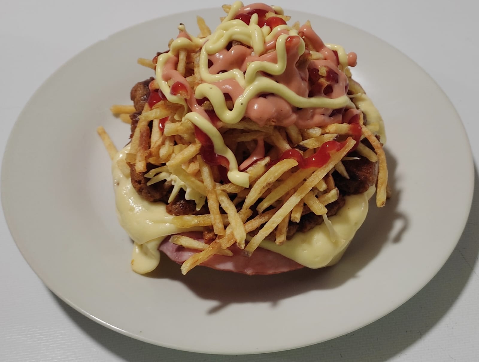 Hamburguesa 2 Quesos y 2 Jamones