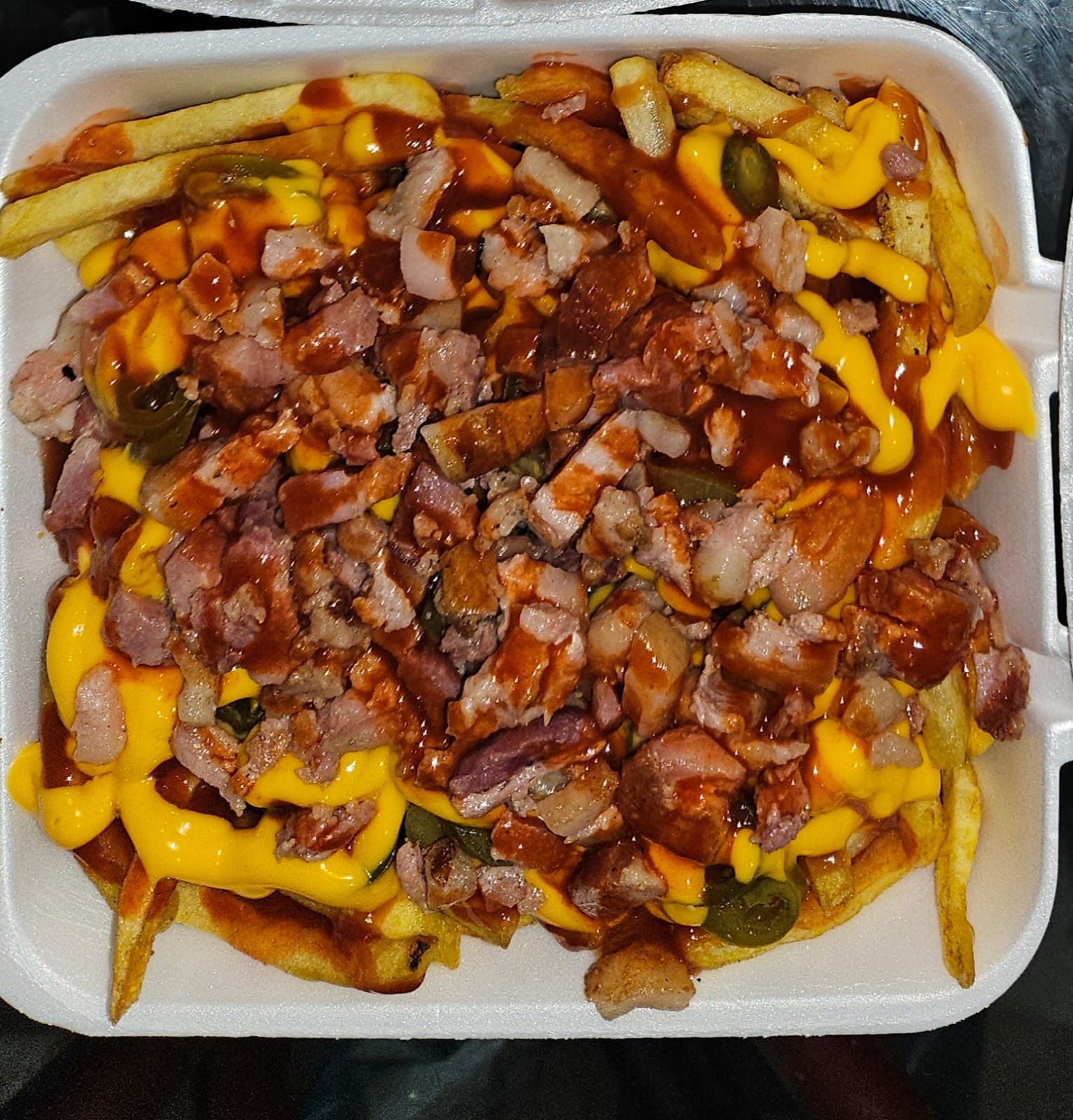 Papas a la Francesa con Tocino