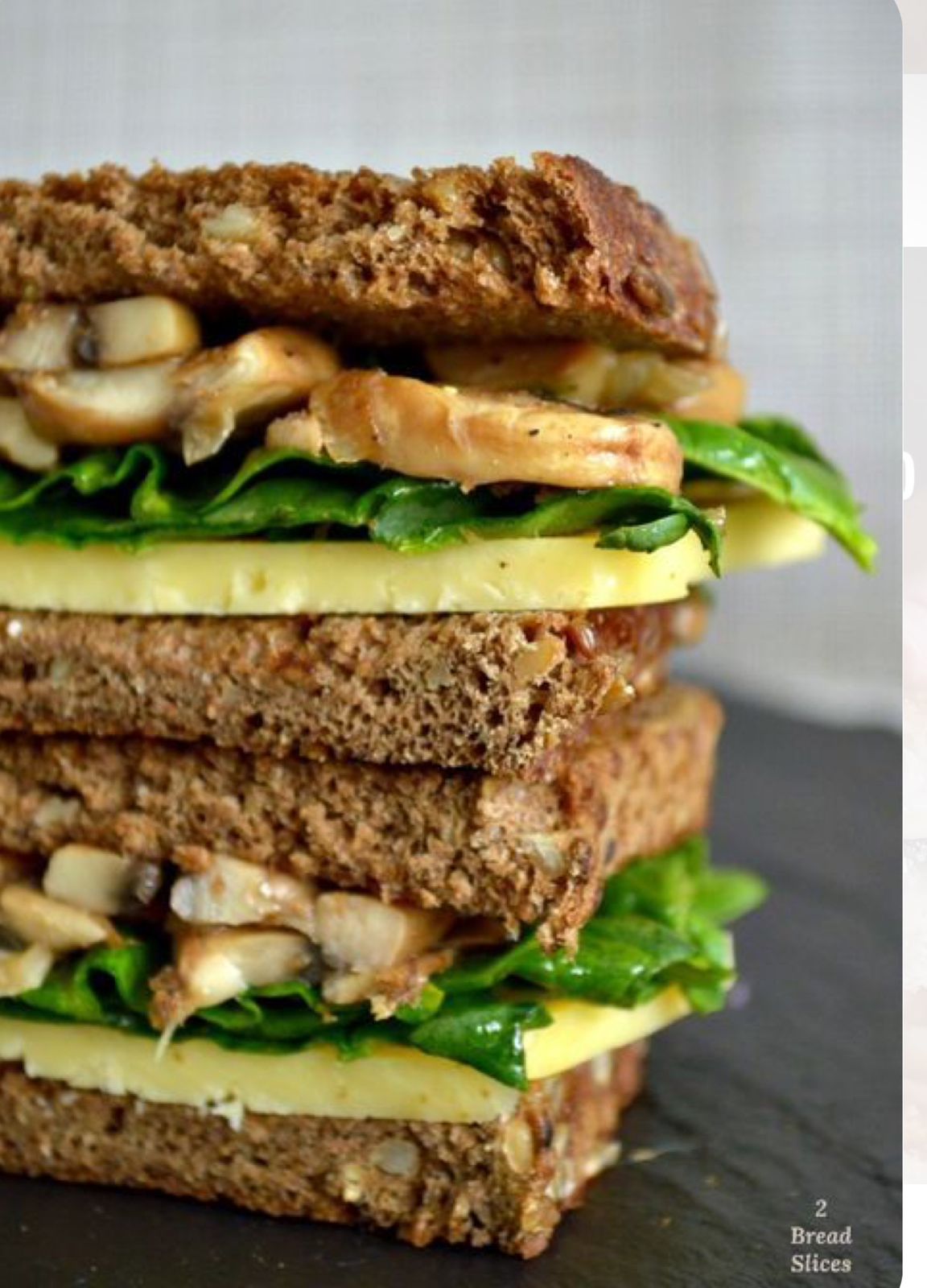 Sandwich Panela y champiñones