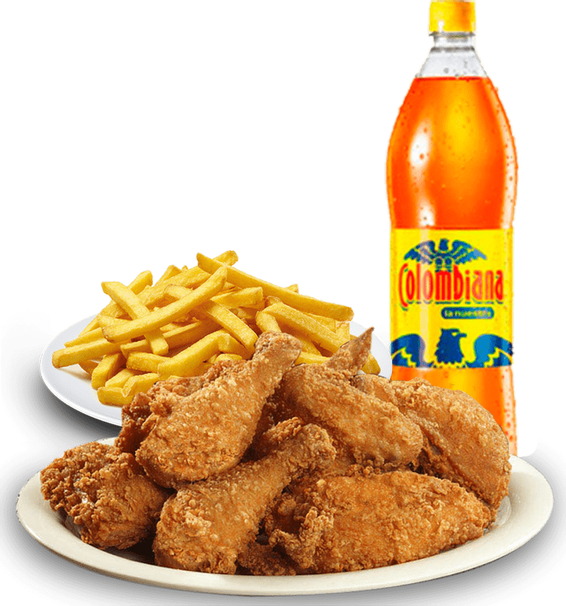 Combo medio Pollo Broaster + Papa + Litro