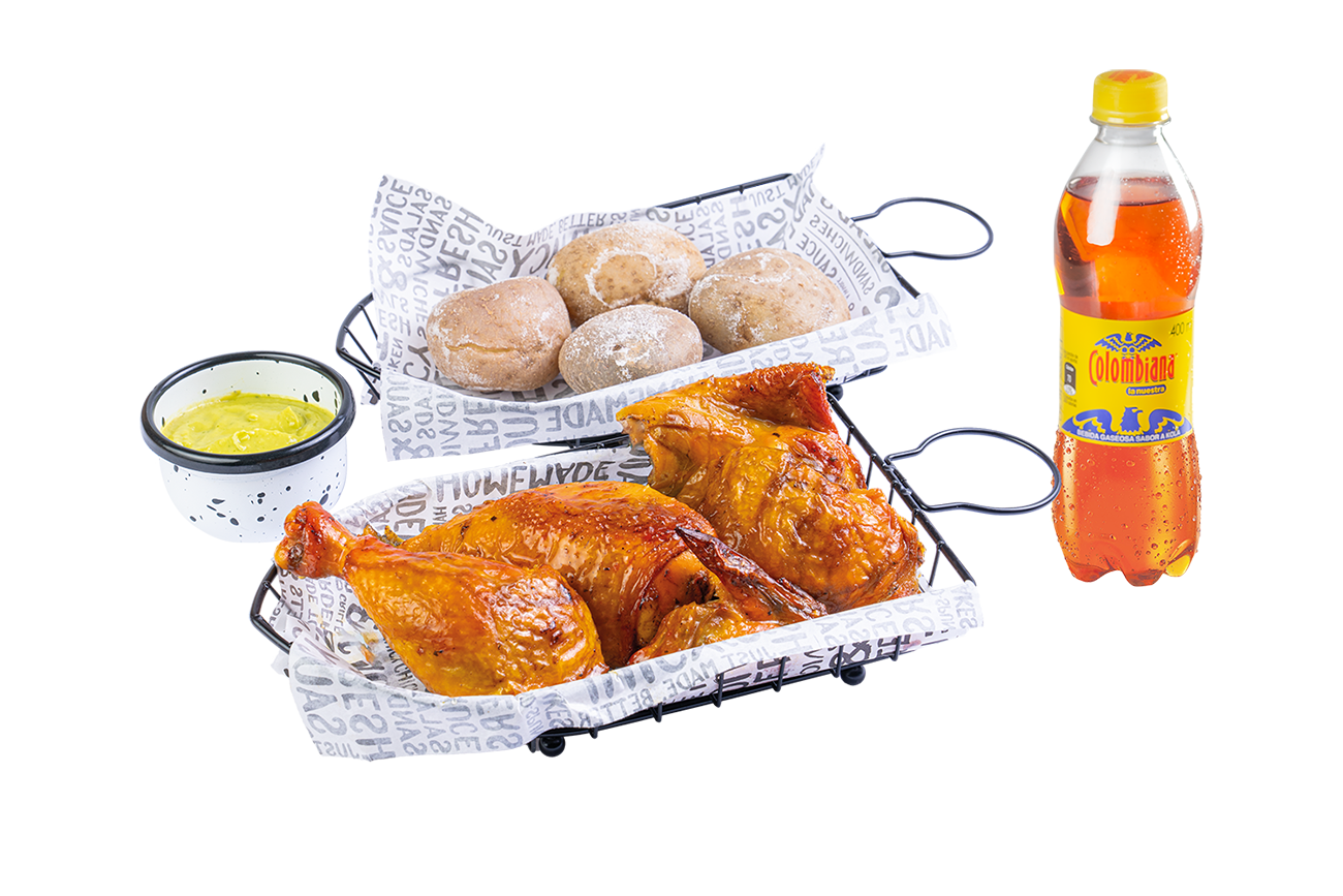Combo Medio Pollo Asado