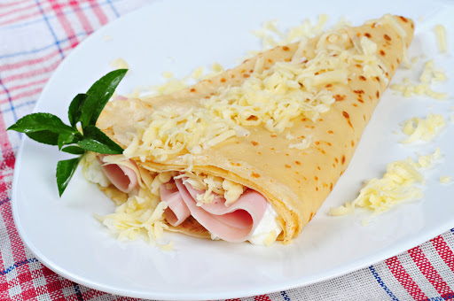 Crepa con Queso Manchego y Jamón