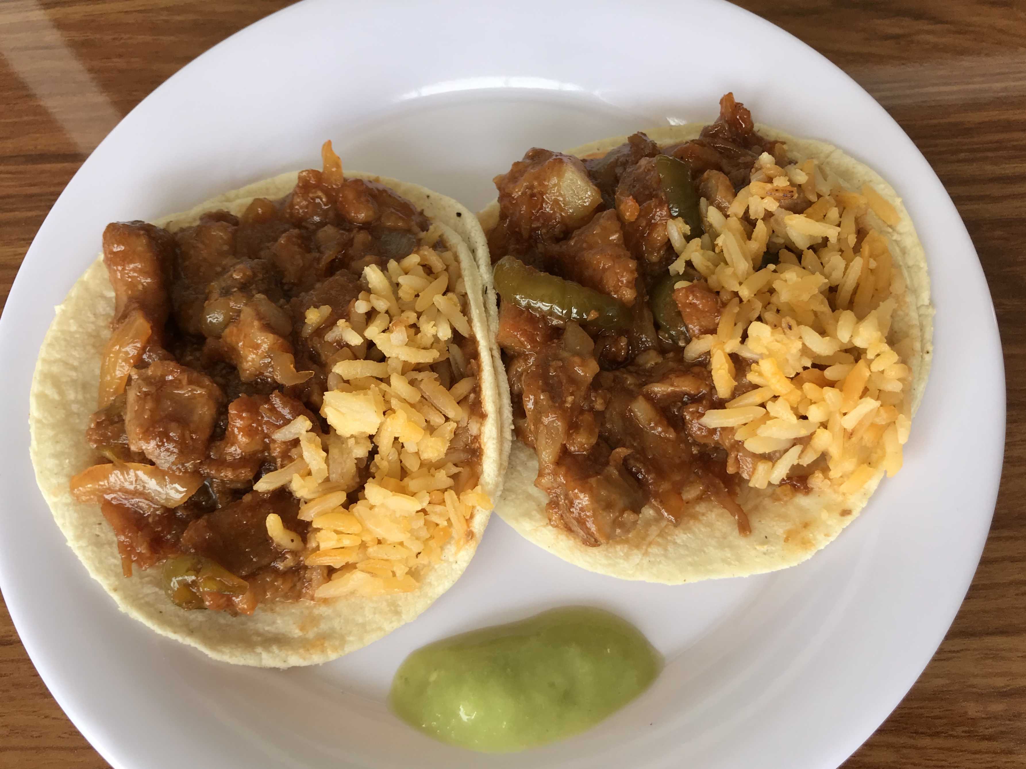 Taco de costilla bbq