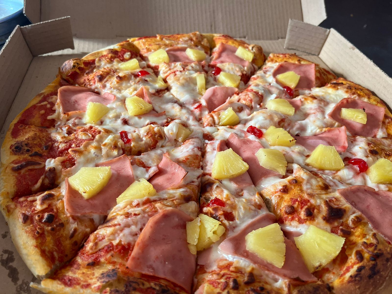 Pizza Hawaiana Familiar
