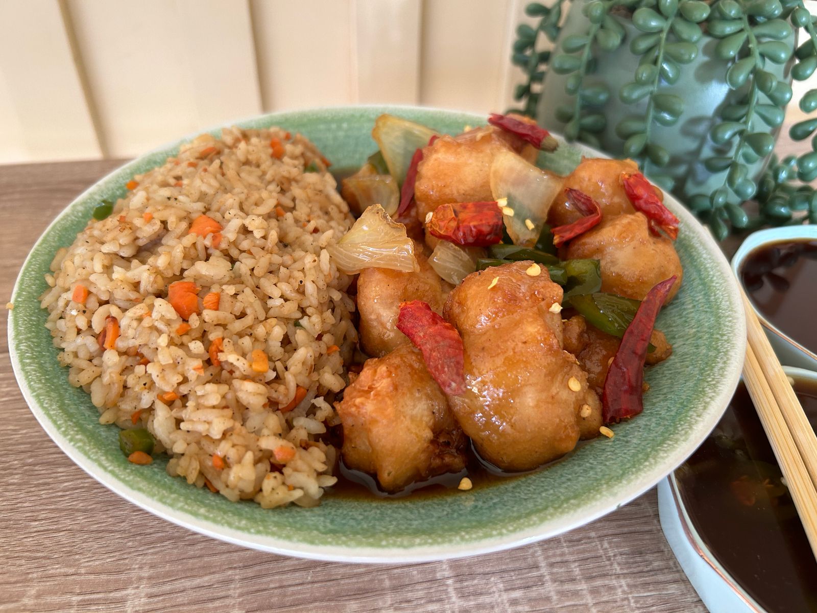 Pollo Agridulce Picante 🍱