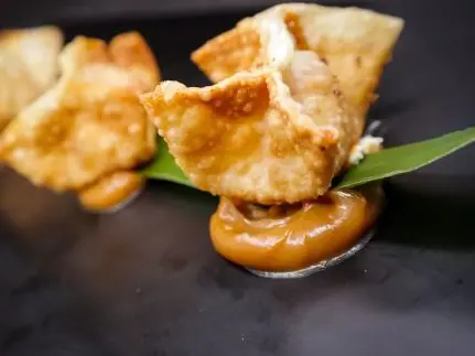 Gyozas de lychee