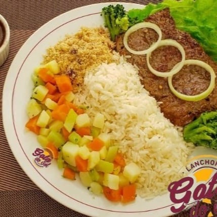 Nosso clássico Contra Filé , acompanhado de arroz, feijão, farofa.