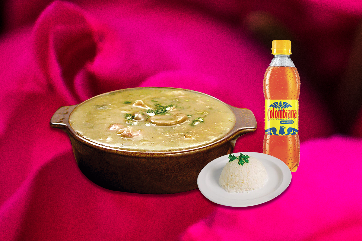 Mazamorra Chiquita Sencilla + Gaseosa de 400ml