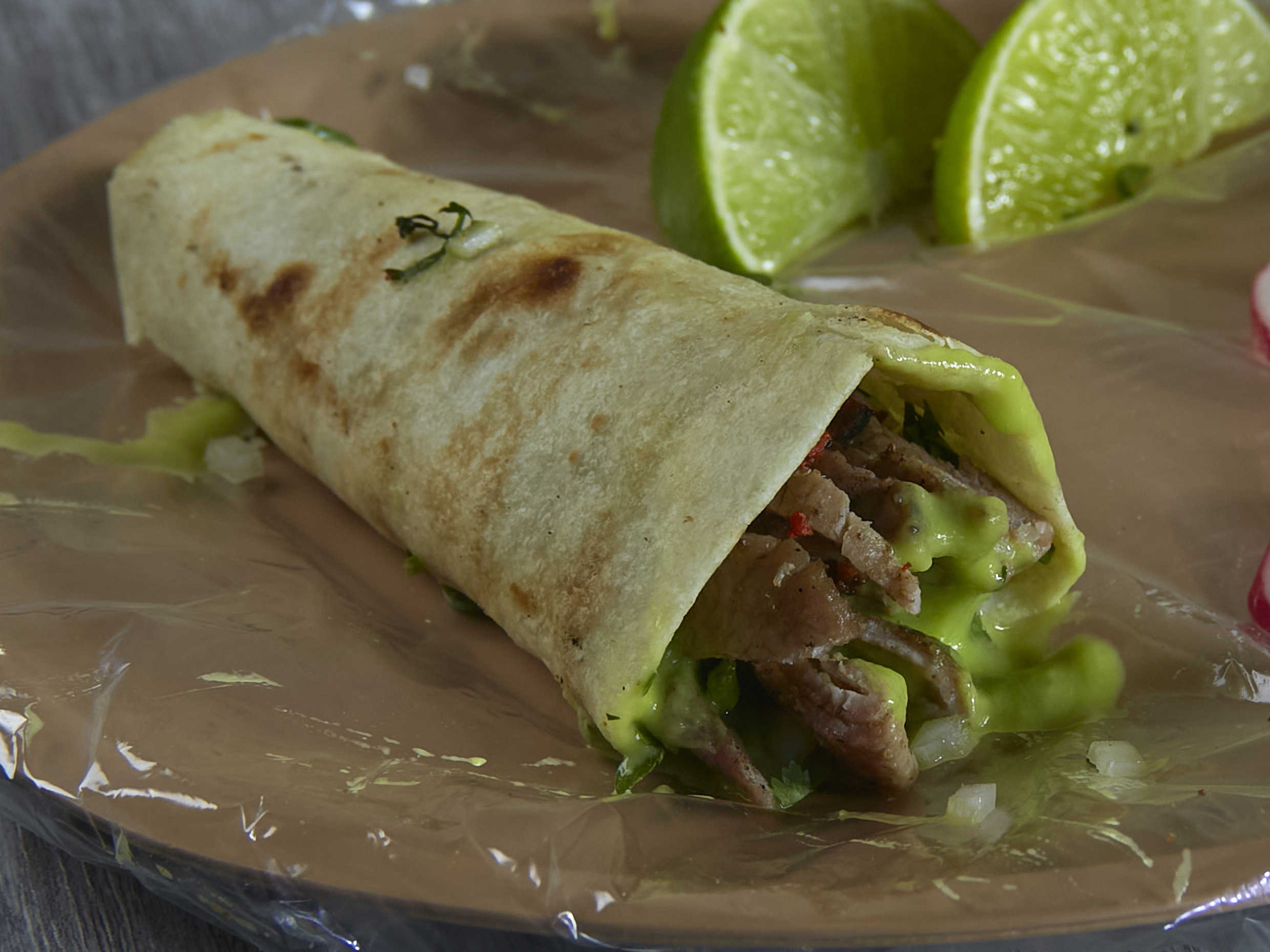 Taco de Harina de Asada