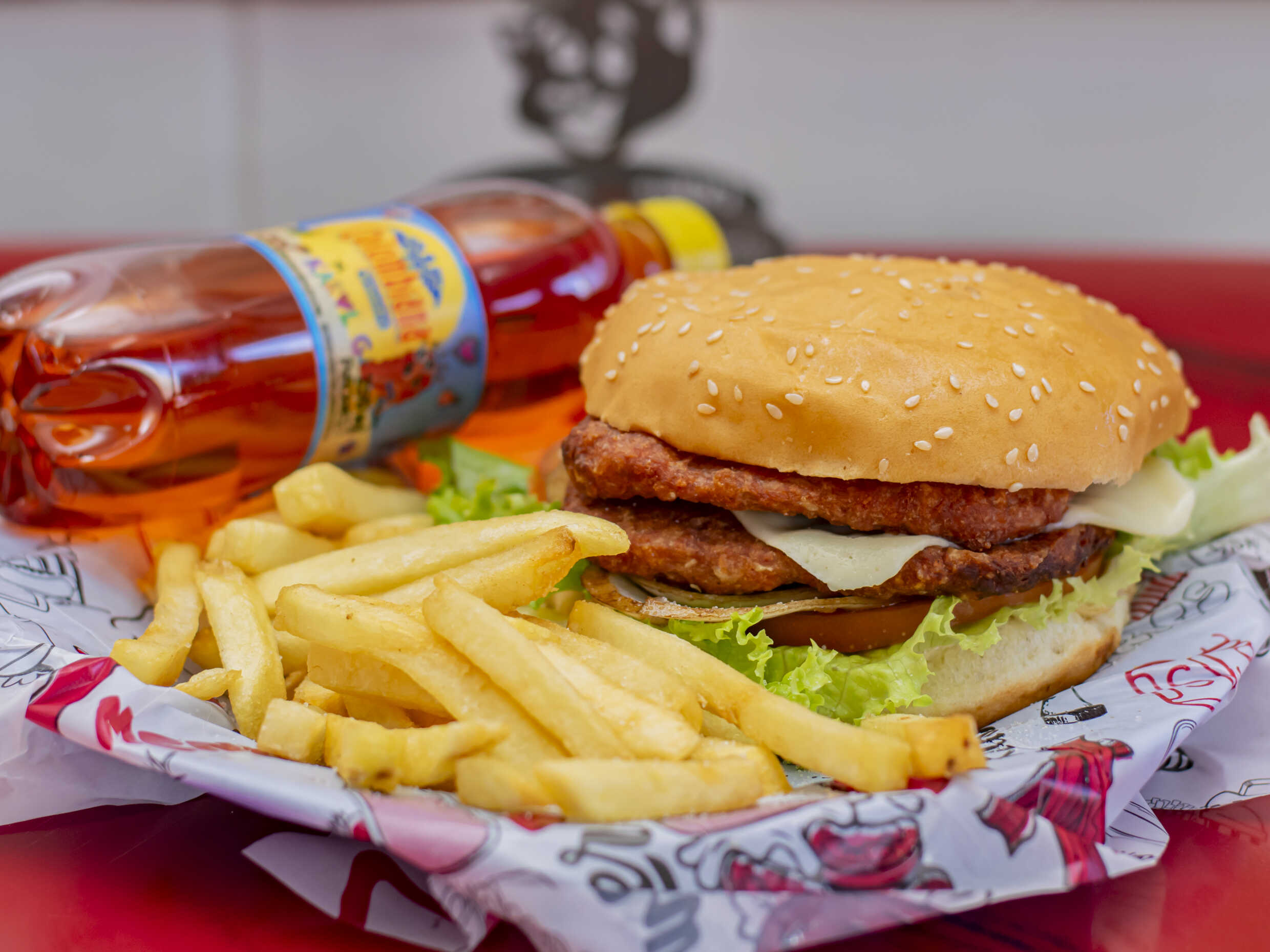 Combo Hamburguesa Doble Carne + Papas + Bebida