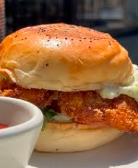 Hamburguesa de Pollo Frito