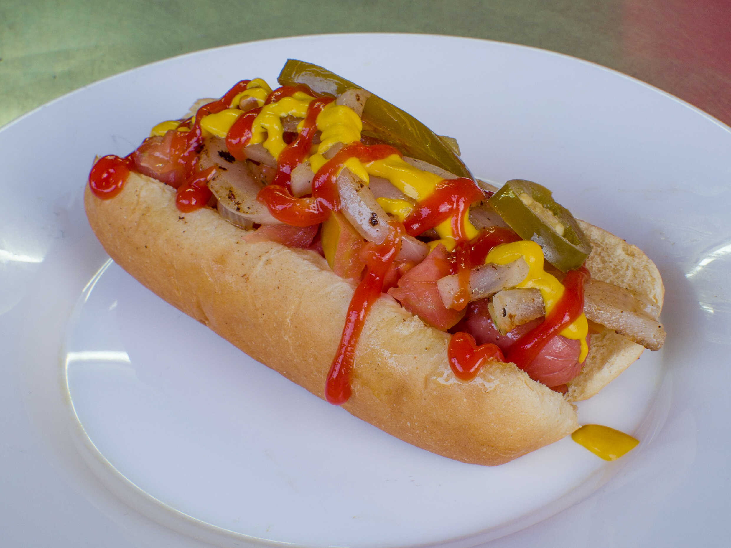 Hot dog con Tocino