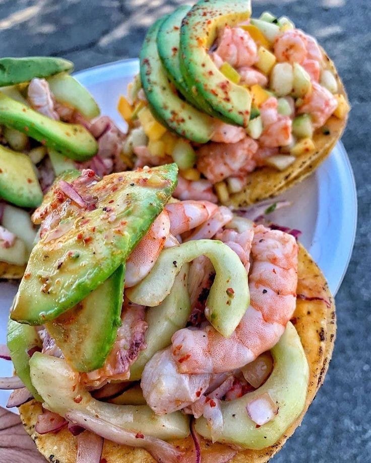 Tostada de Aguachiles