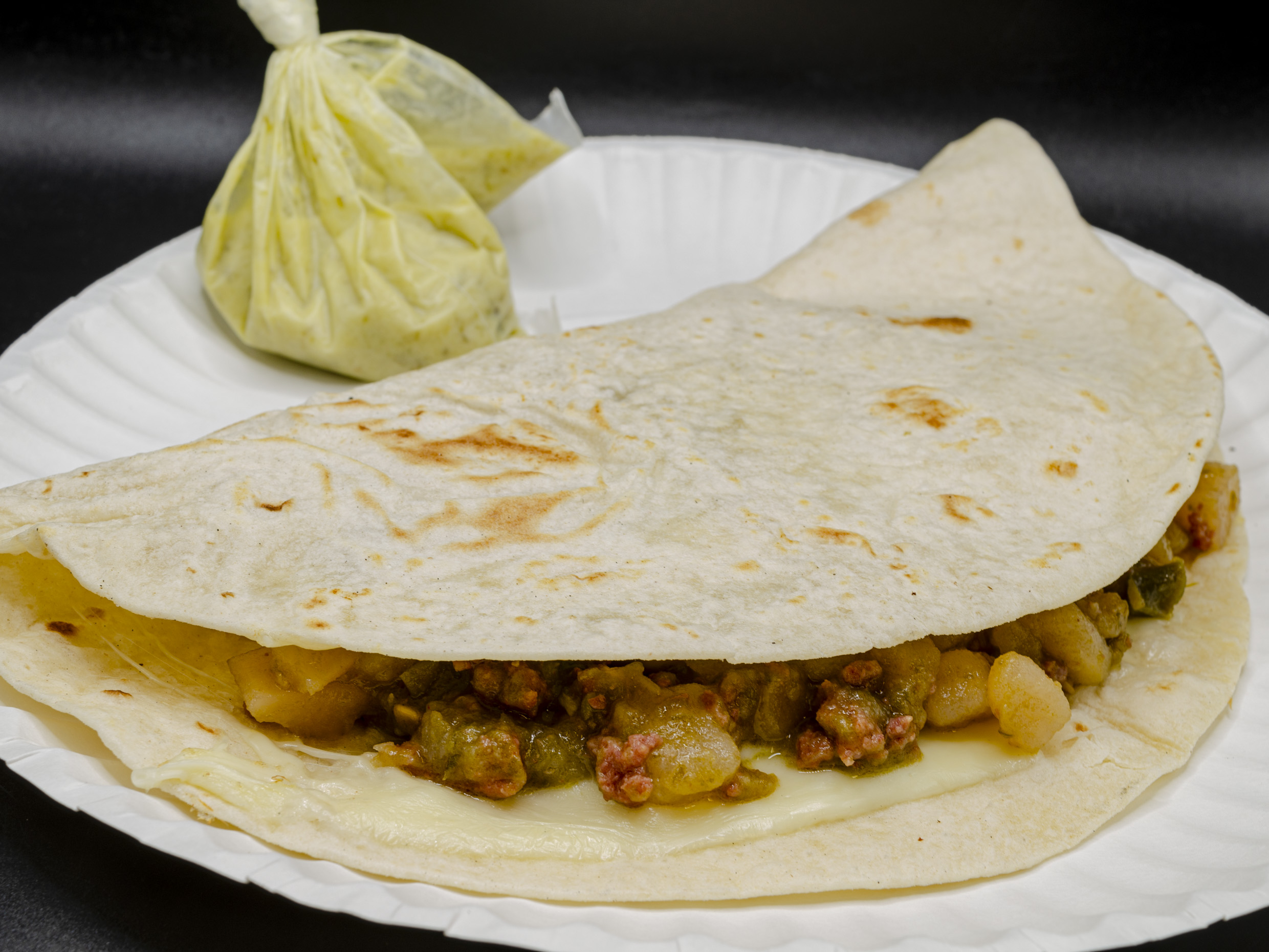 Mollete Picadillo Verde