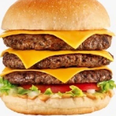 Três Carnes,Queijo,Presunto,Bacon, Calabresa,Três Ovos,Alface e Tomate