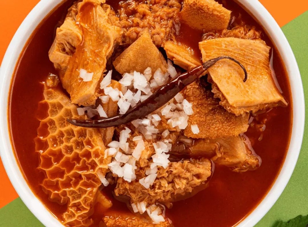 pancita de Res con guarnición (pan o tortillas)