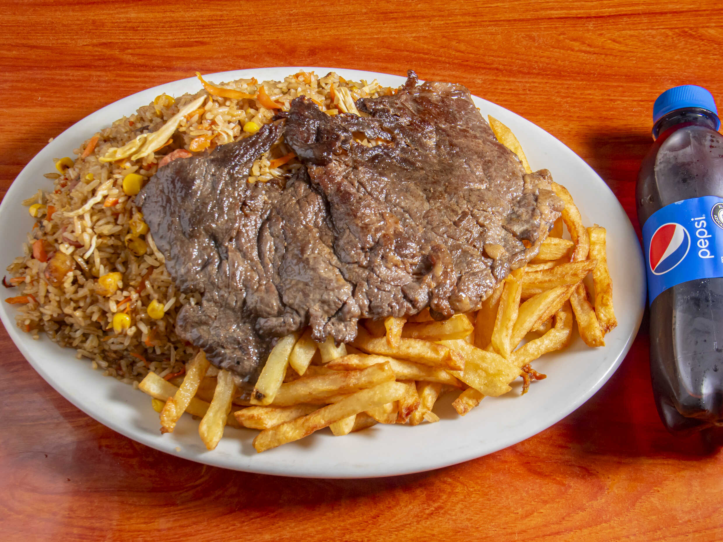Combo Arroz Carne de Res & Papitas