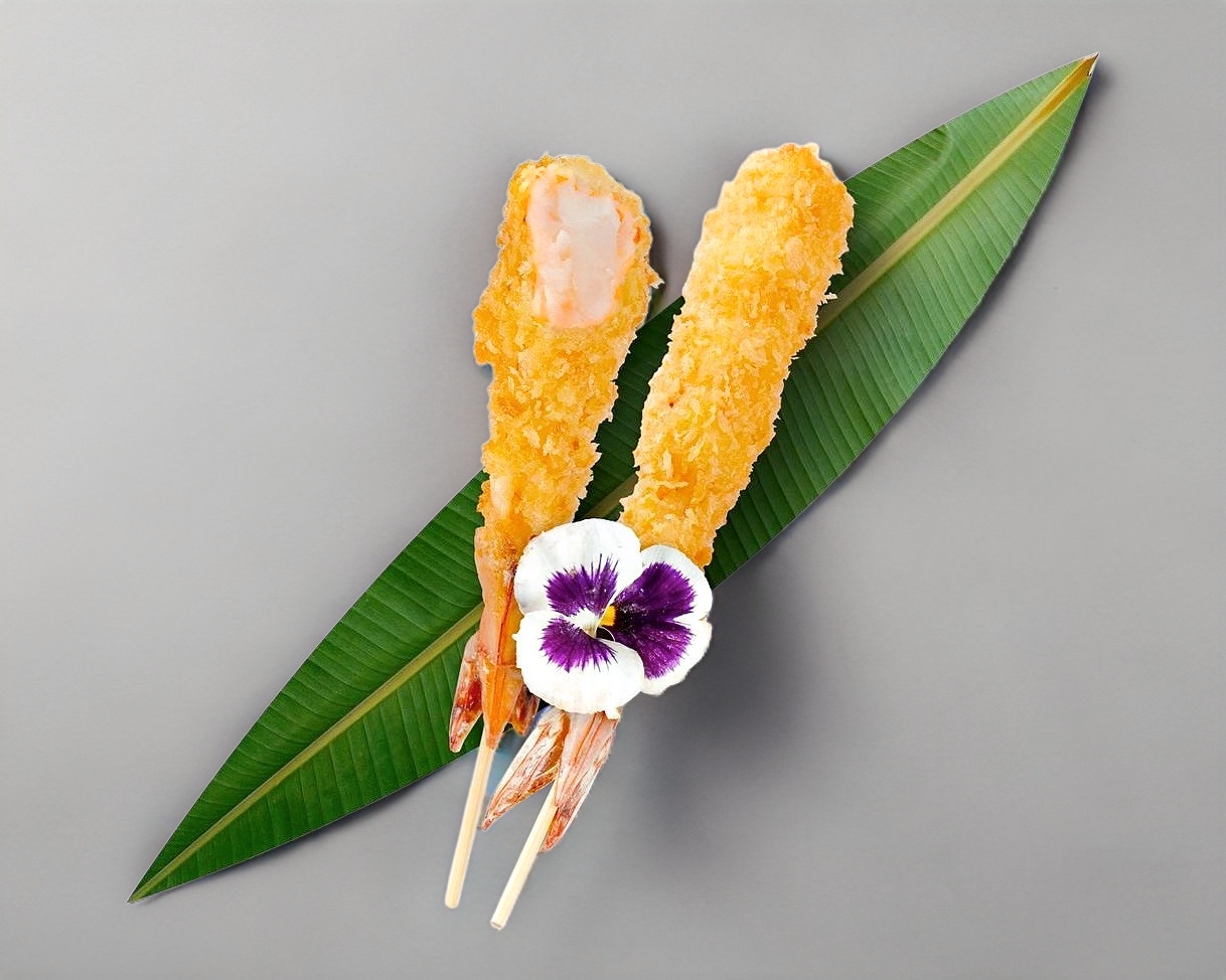 KUSHIAGE DE CAMARÓN + QUESO