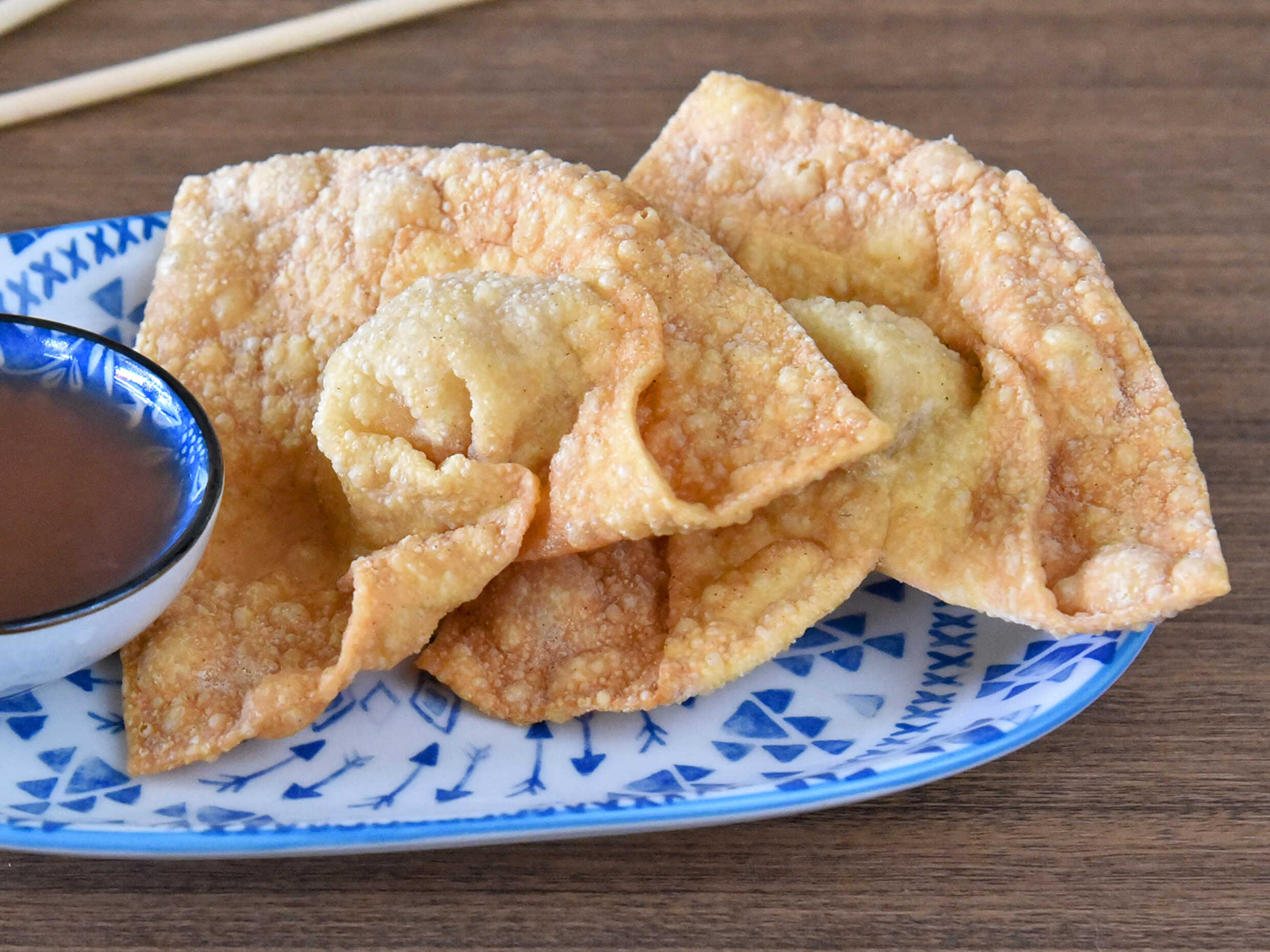 Wan Tan Frito Relleno de Camarones