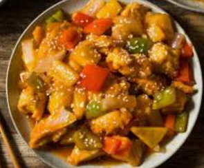 Pollo con piña