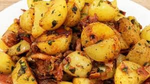 Papas con Tocino