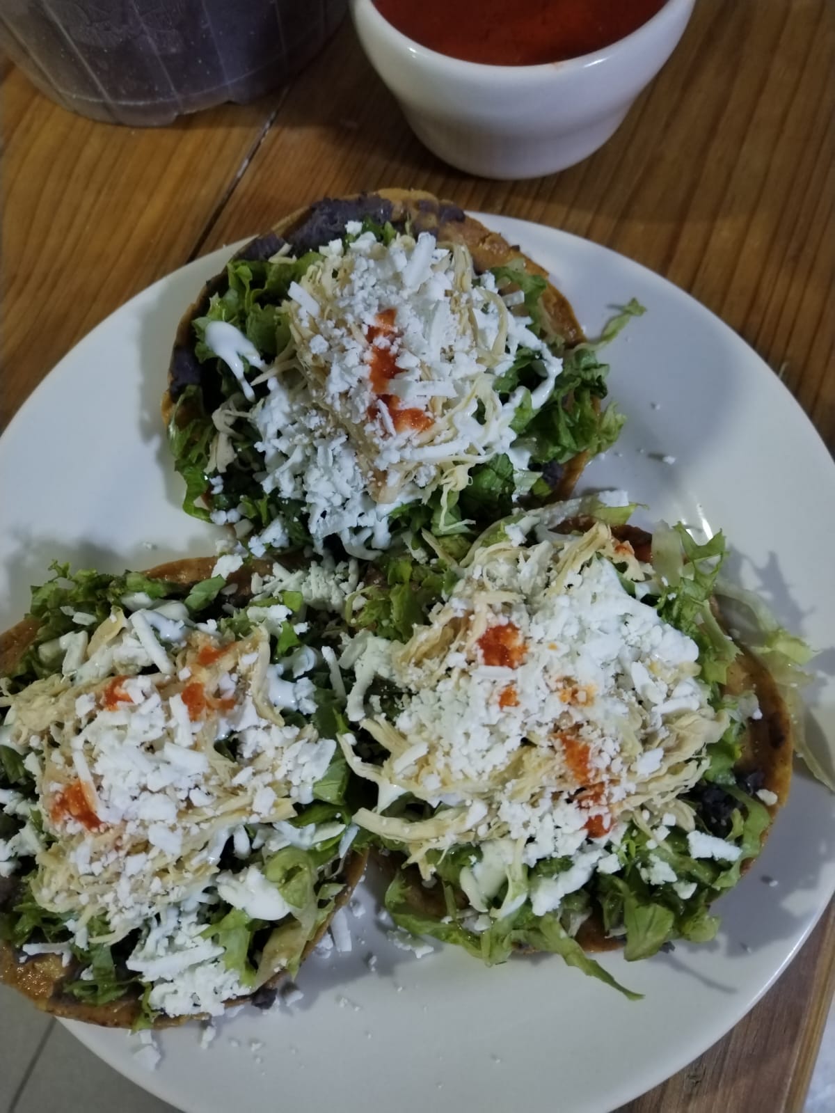 Tostadas de Pollo 3pzas
