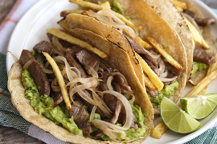 Orden de 4 Tacos de Bistec