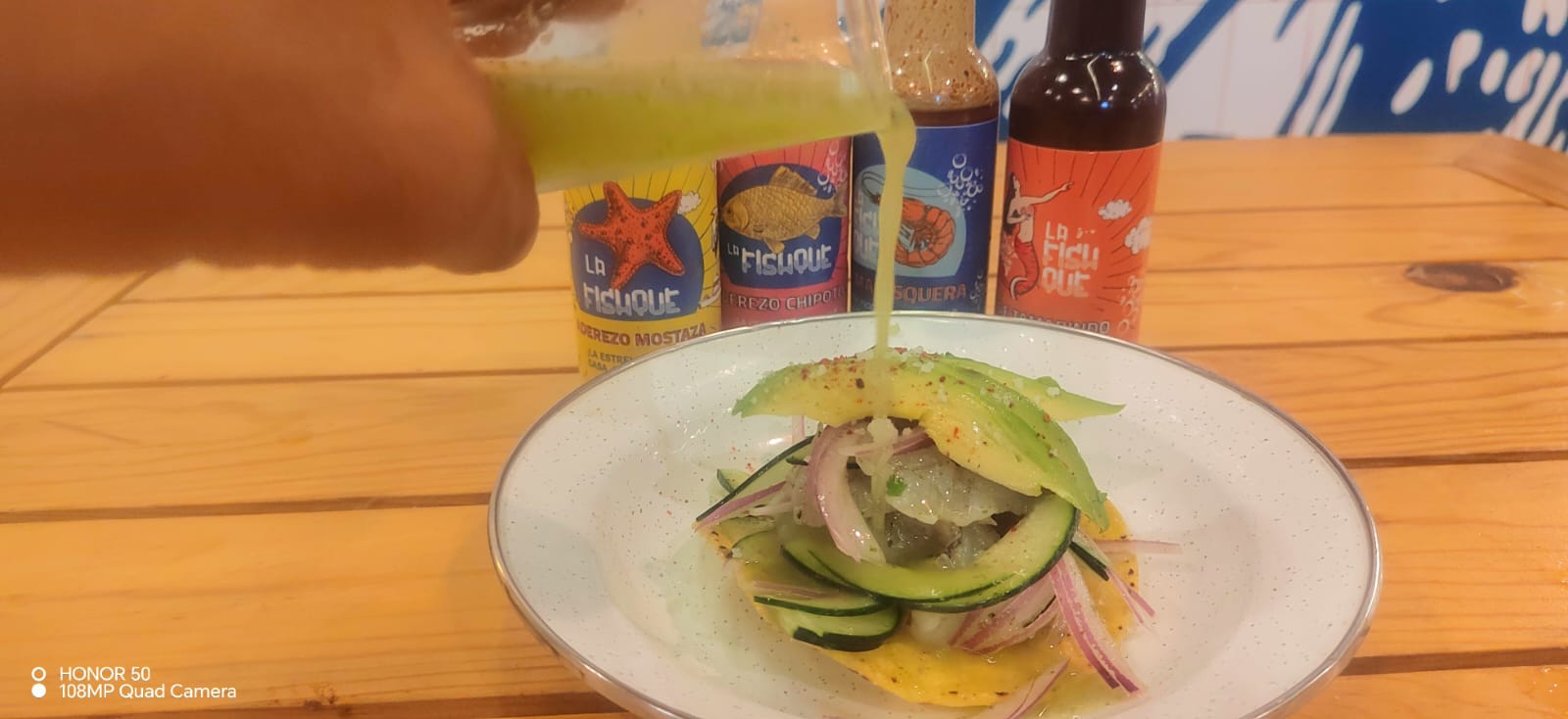 Tostada de Aguachile Verde