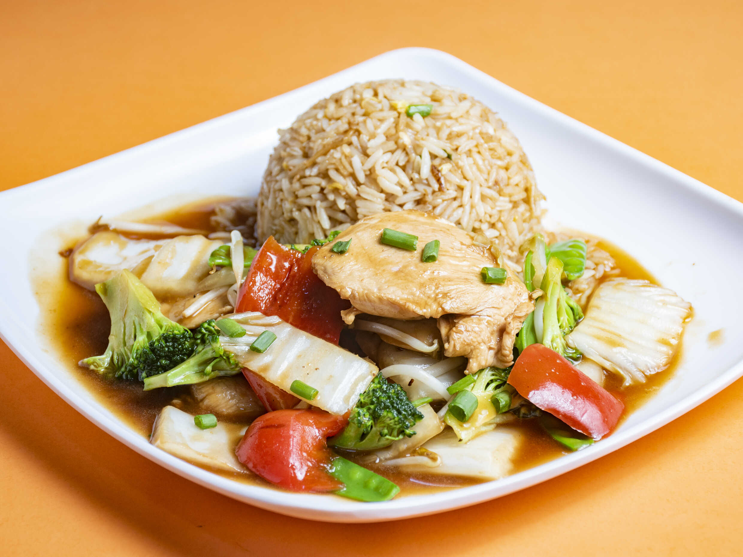 pollo con verduras