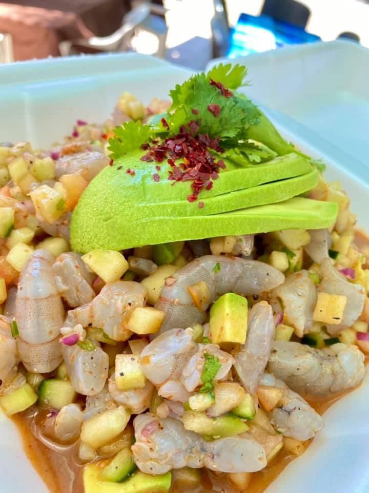 Orden de Ceviche de Camarón Crudo