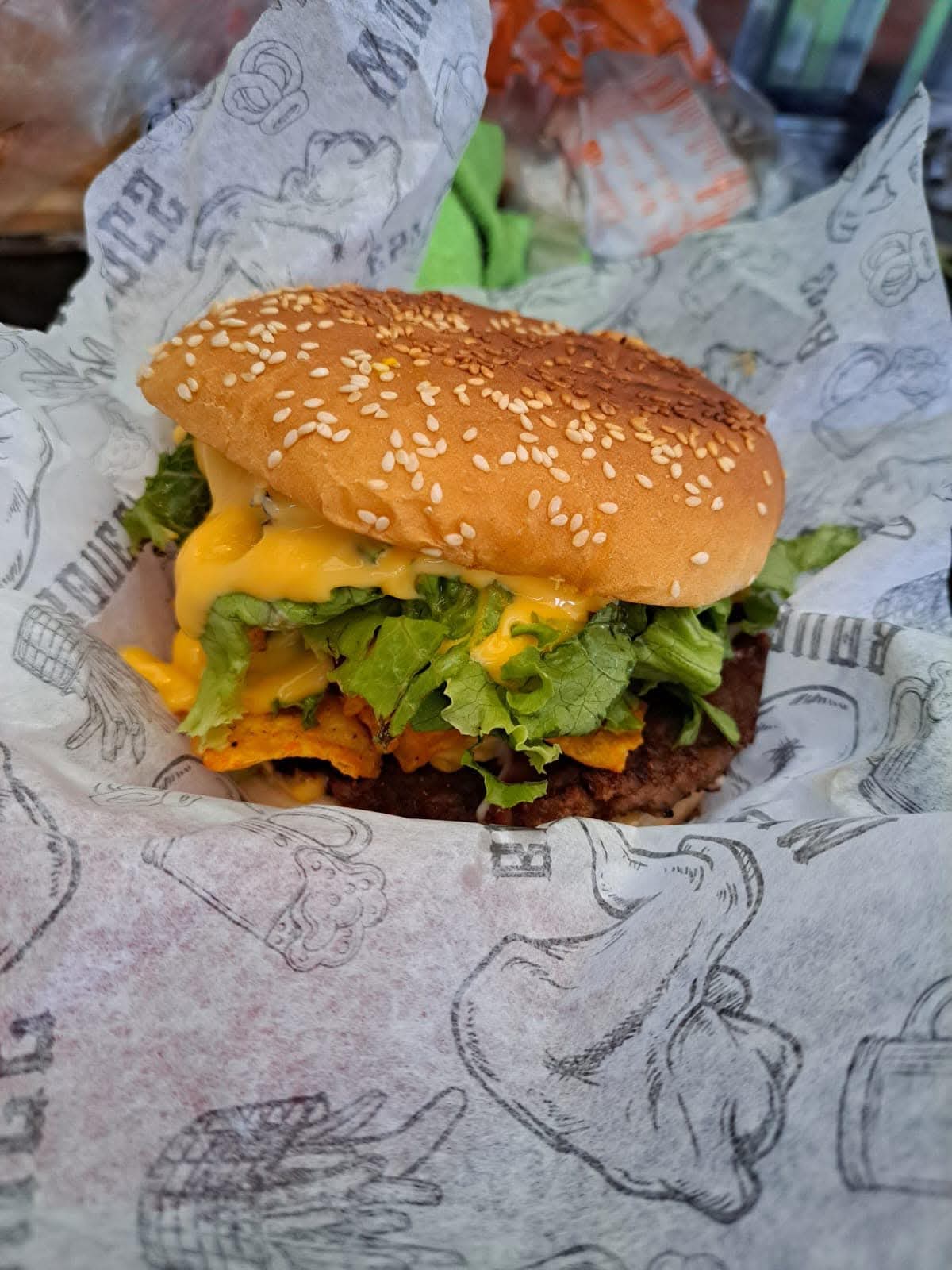 Hamburguesa Crujiente