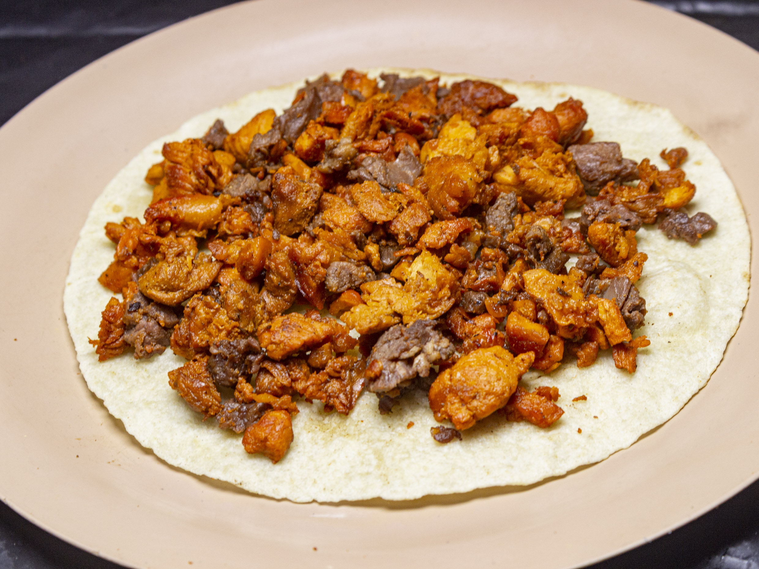 Tacos de Harina Mixto ( Pastor y Fajita)